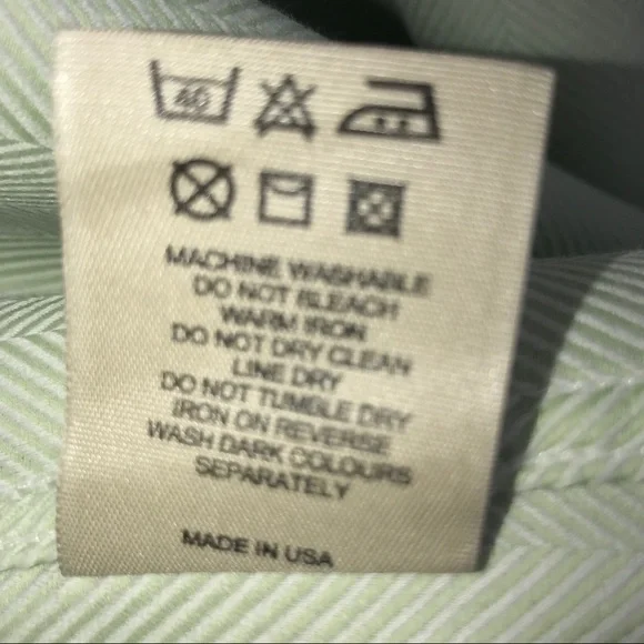 BURBERRY LONDON Mens Oxford French Cuffs Dress Shirt Nova Check Mint Green - Picture 8 of 10